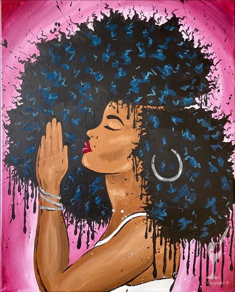 Positive Vibes (Pre-sketched Canvas) 1